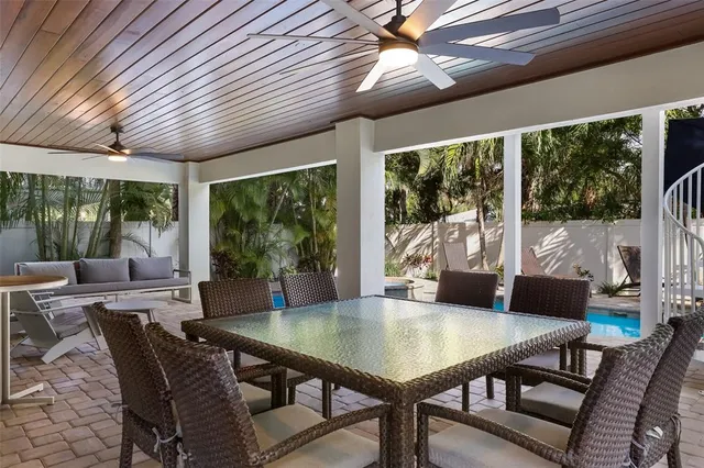 a view of an ocean and beach