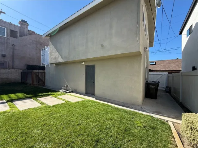 a backyard of a house