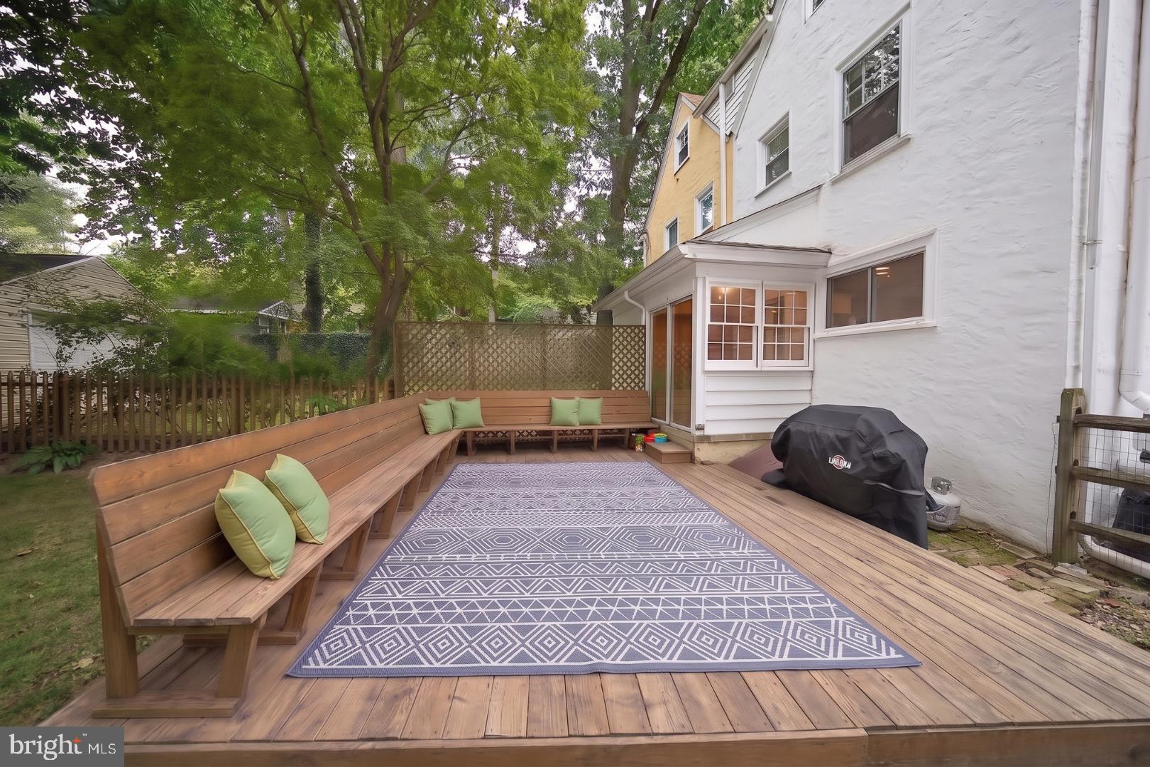 131 Biddle Road Paoli, PA 19301 - Photo 38 of 42 Rear Deck with Built-In Seating
