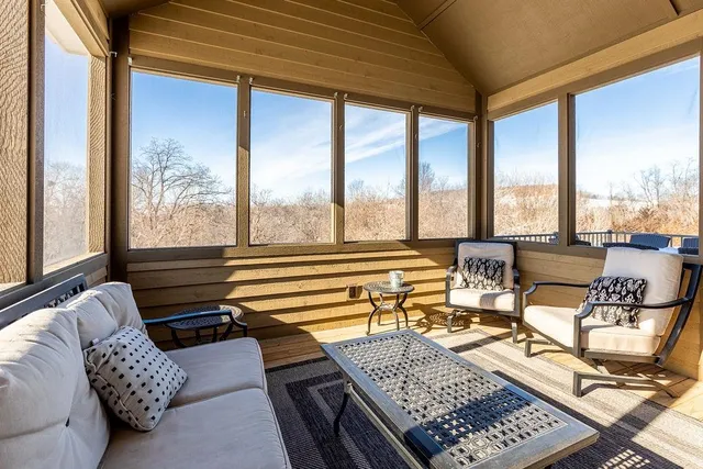 a storage room with washer and dryer