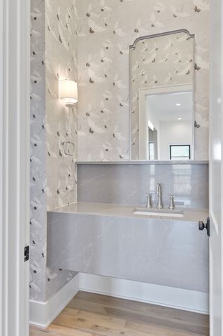 a view of front of a house with a small yard