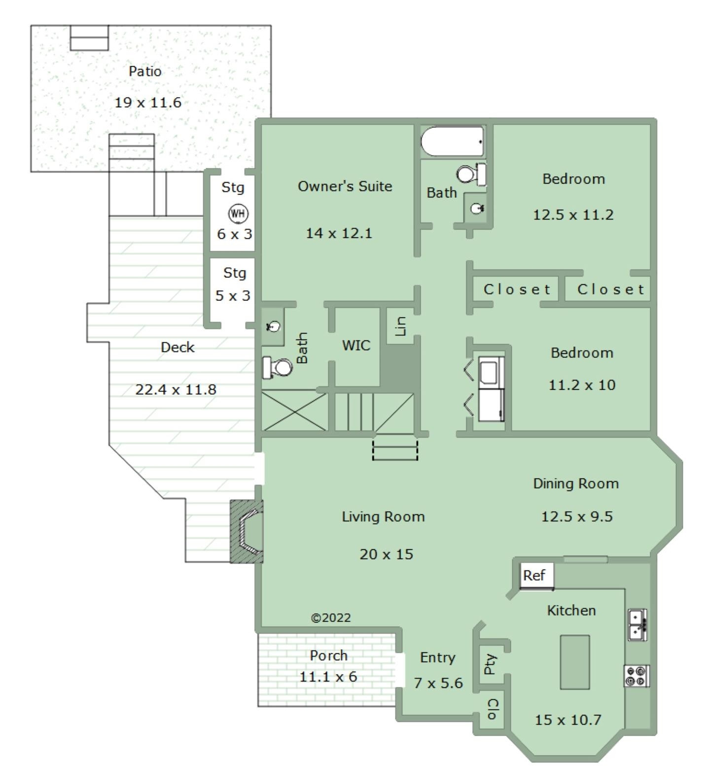 2208 Middlefield Court Raleigh, NC 27615 - Photo 33 of 34 1st floor Plan
