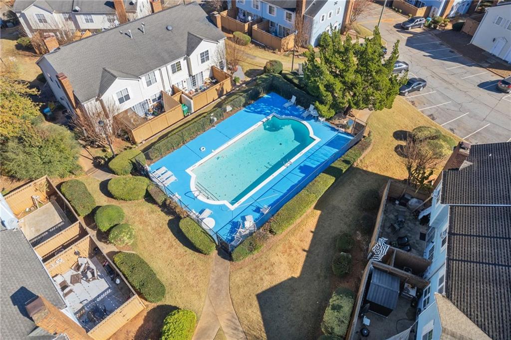 5554 Clover Rise Lane, Unit 2 Norcross, GA 30093 - Photo 14 of 18 an aerial view of a house