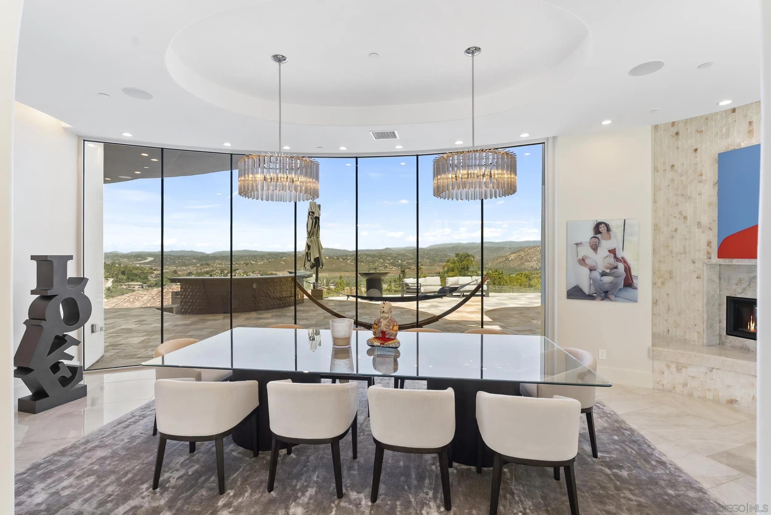 13220 Highlands Ranch Road Poway, CA 92064 - Photo 11 of 44 a view of a dining room with furniture window and outside view
