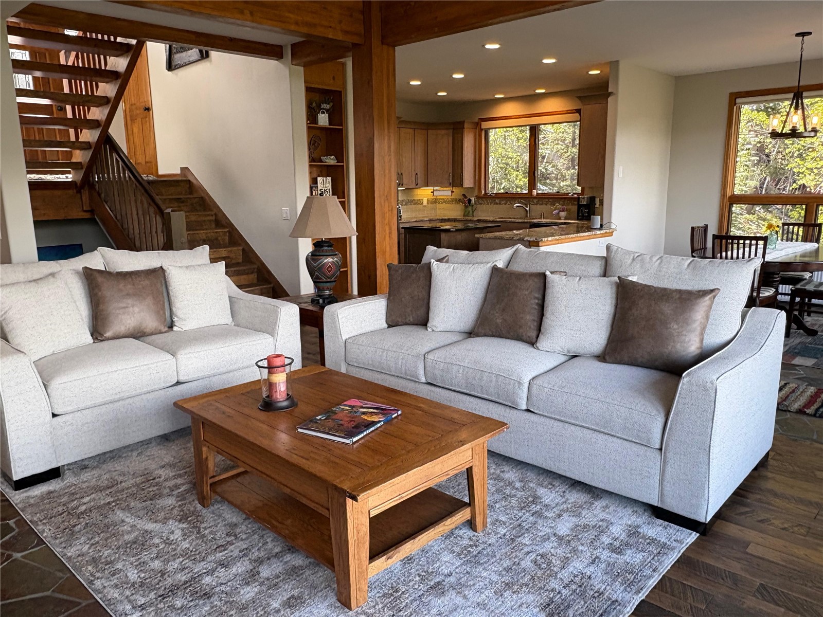 2542 Boreas Pass Road Breckenridge, CO 80424 - Photo 5 of 33 a living room with furniture and a wooden floor