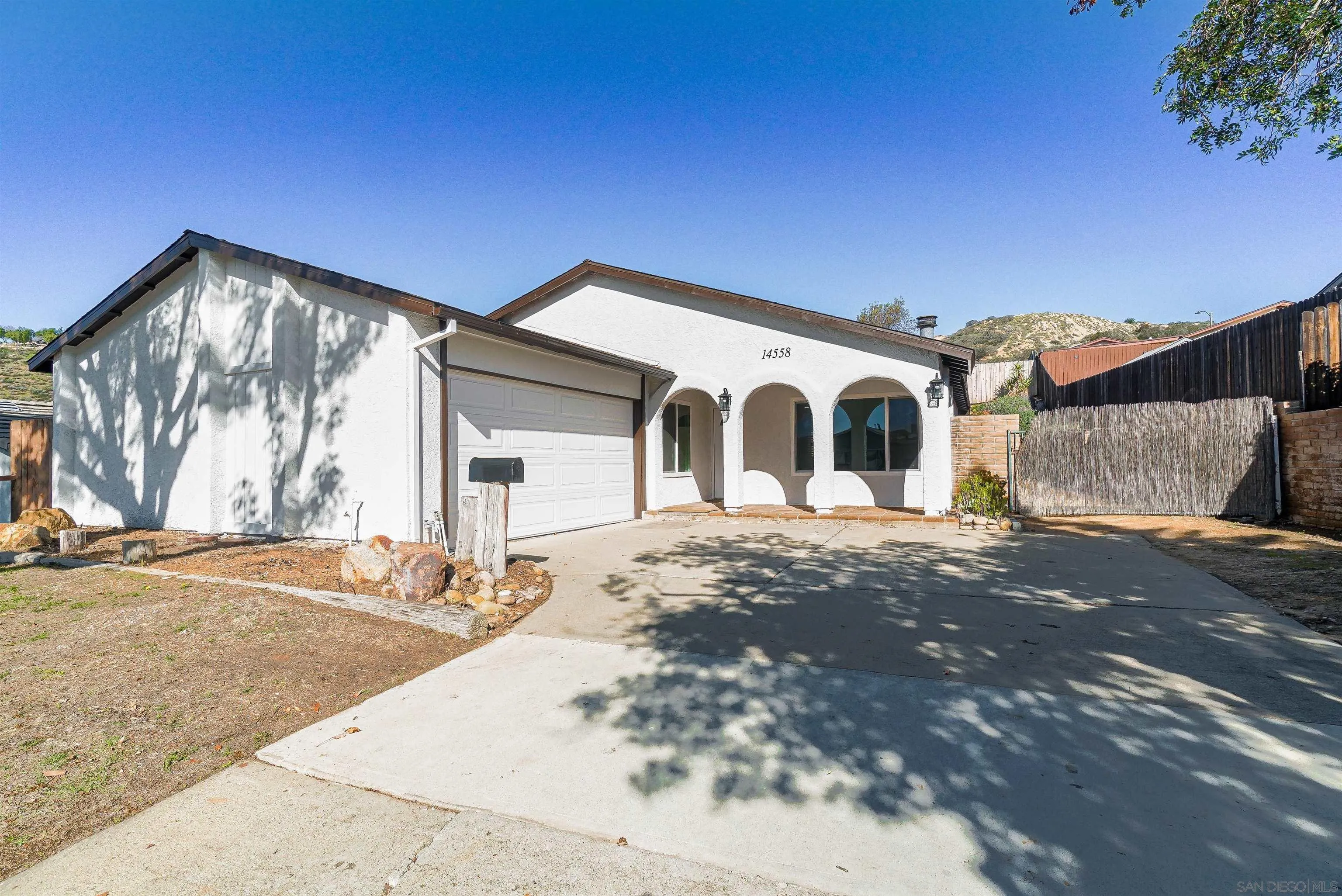 a view of a house with a outdoor space
