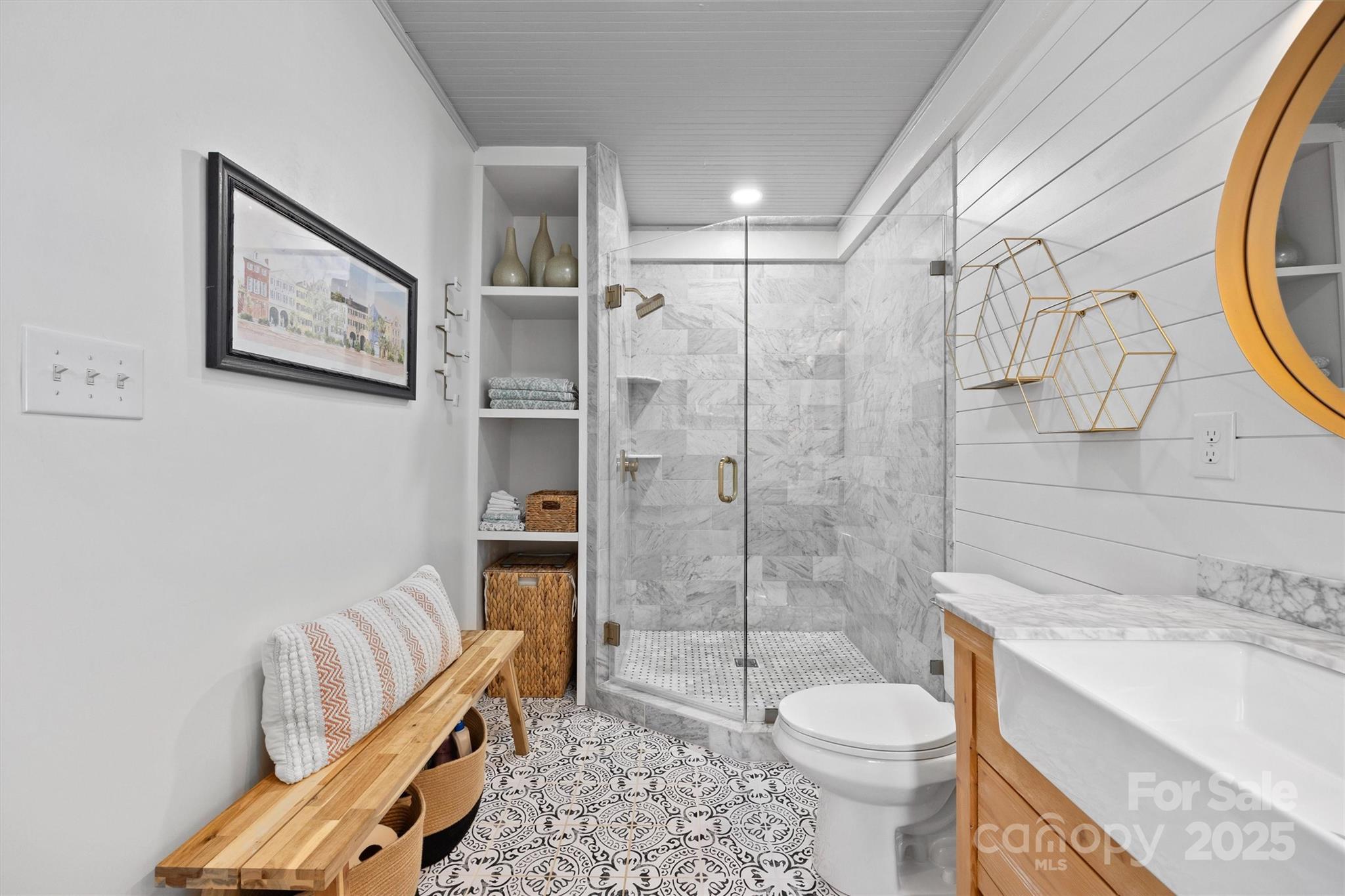 408 Morgan Street Fort Mill, SC 29715 - Photo 14 of 29 a bathroom with a sink toilet and shower