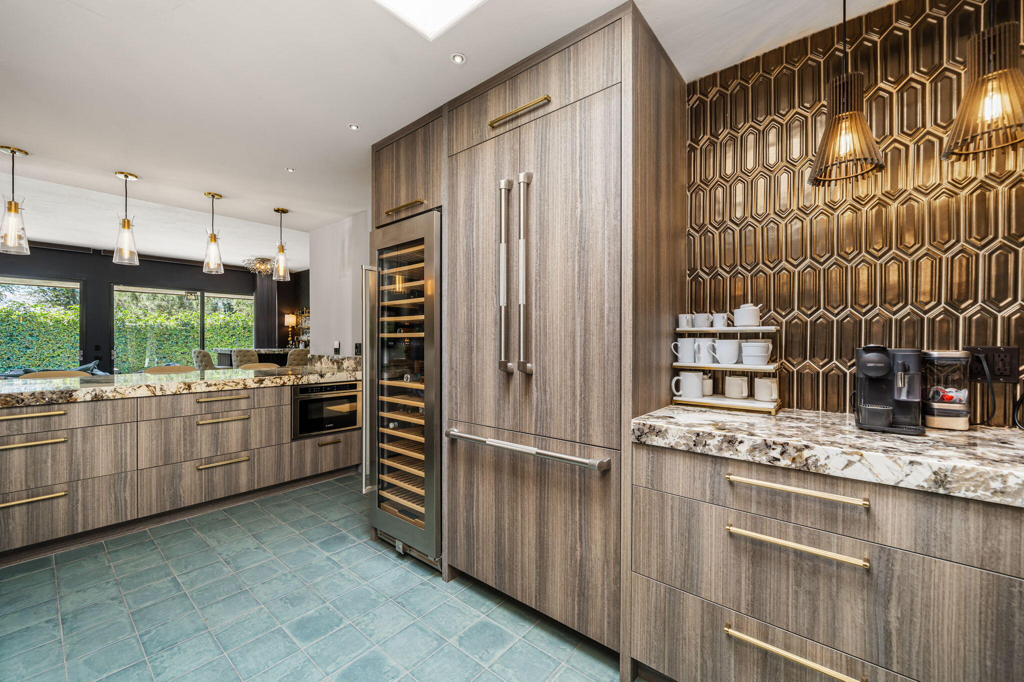 88 Princeton Drive Rancho Mirage, CA 92270 - Photo 9 of 37 a kitchen with refrigerator and cabinets