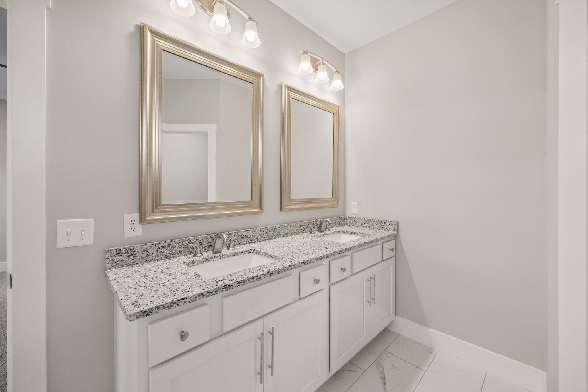 4675 Window Cliff Road Baxter, TN 38544 - Photo 14 of 24 a bathroom with a granite countertop sink and a mirror