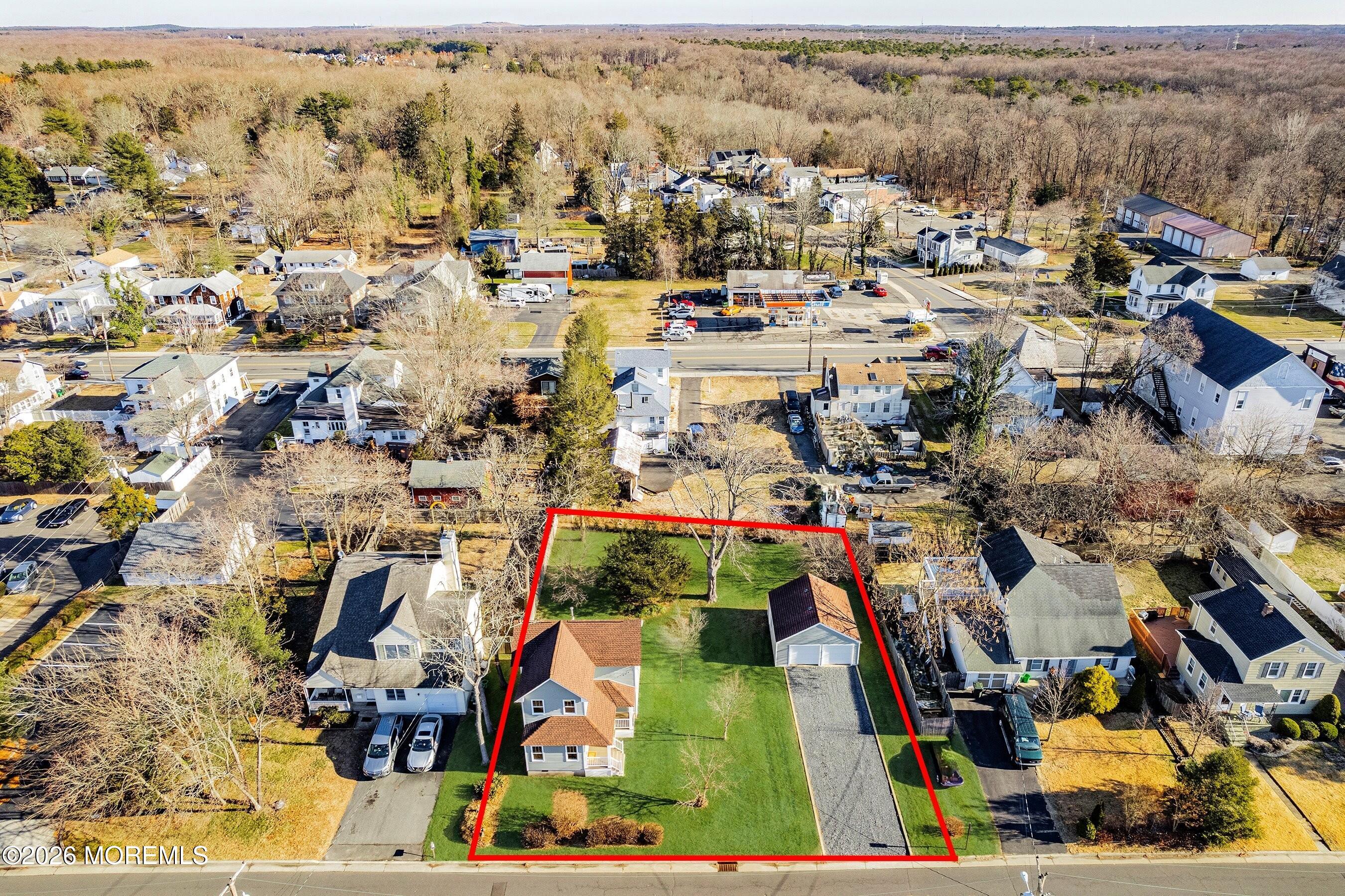 36 Academy Street Farmingdale, NJ 07727 - Photo 20 of 21 Academy arial with line finished