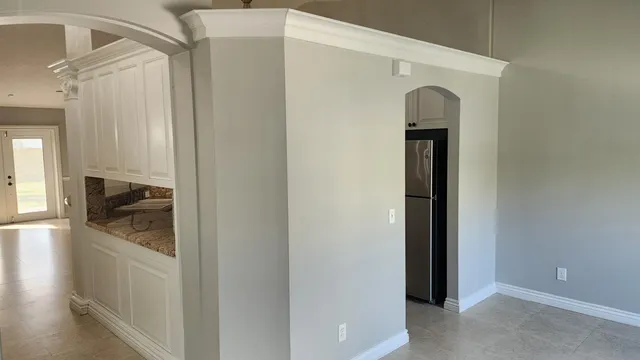 a close view of utility room