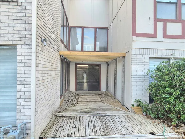 a view of a house with a balcony