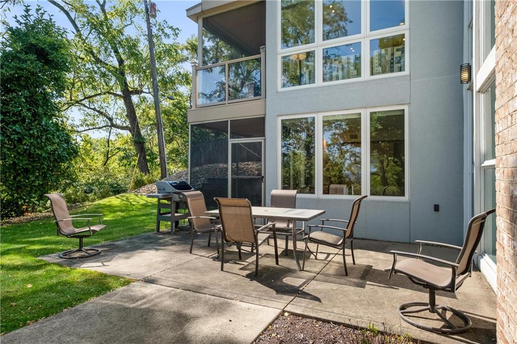 2437 Mt Royal Road Pittsburgh, PA 15217 - Photo 37 of 39 a view of backyard with outdoor seating and plants