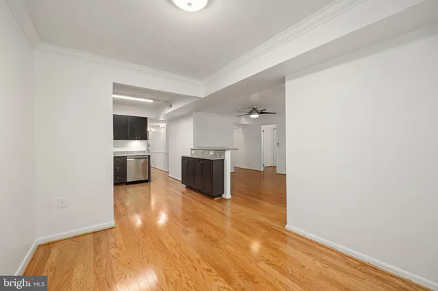 a view of a kitchen with a sink