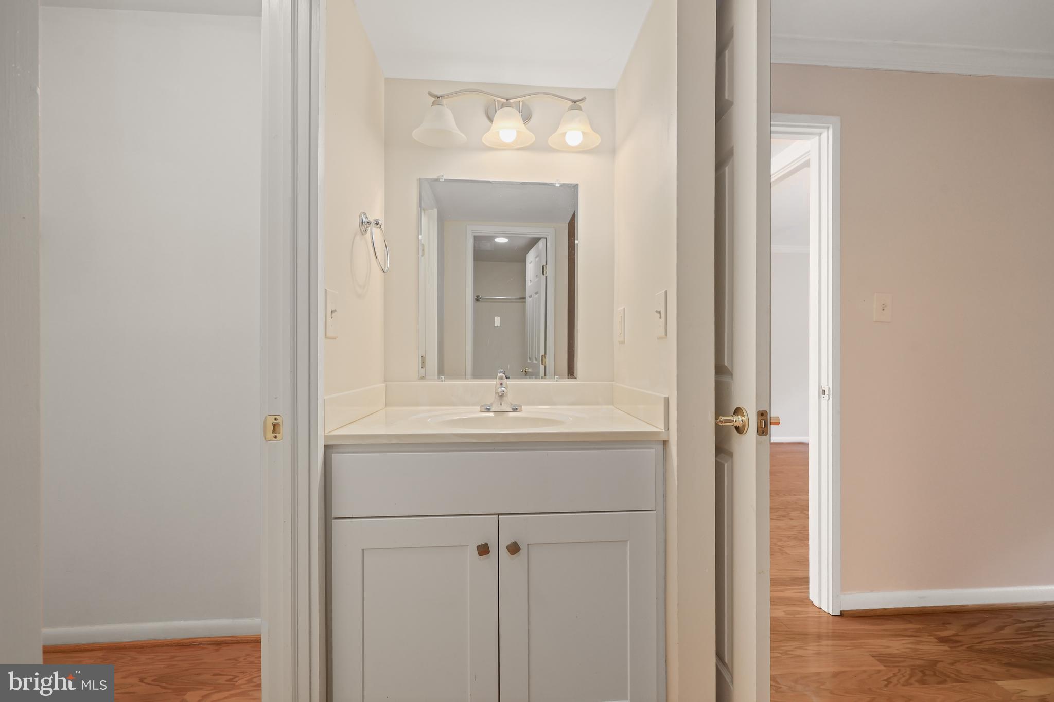 11721 Karbon Hill Court, Unit T2 Reston, VA 20191 - Photo 27 of 31 a bathroom with a sink and a mirror