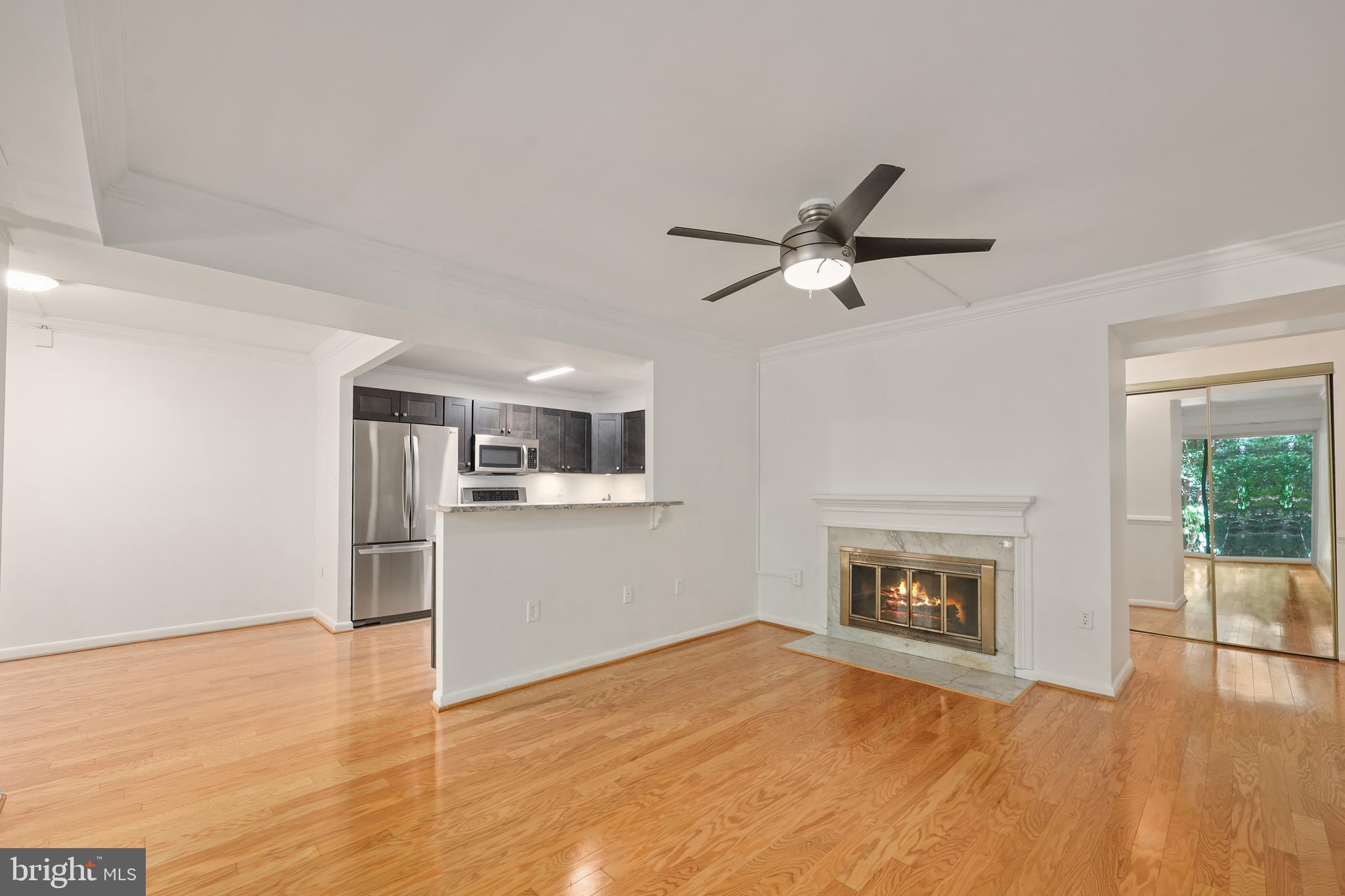 11721 Karbon Hill Court, Unit T2 Reston, VA 20191 - Photo 9 of 31 a view of empty room with a fireplace and wooden floor