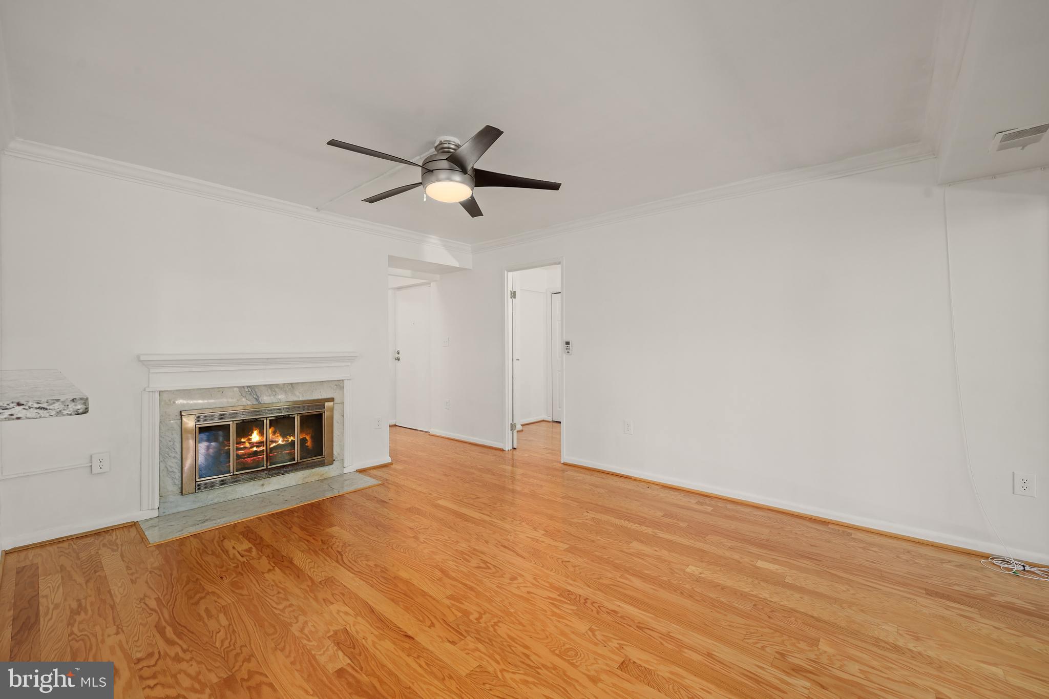11721 Karbon Hill Court, Unit T2 Reston, VA 20191 - Photo 10 of 31 a view of an empty room with a fireplace and a window
