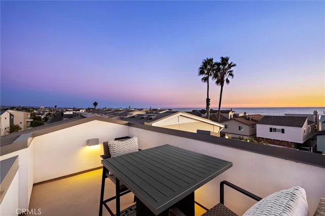 a view of a terrace with chairs