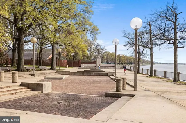 a view of outdoor space with seating