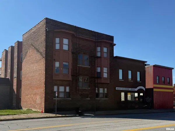 a front view of a building