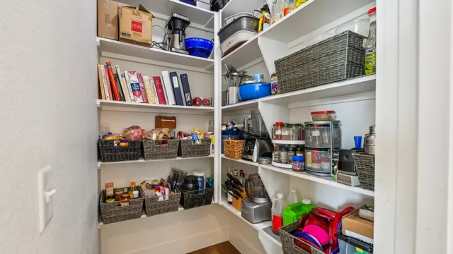 a room with storage and utility