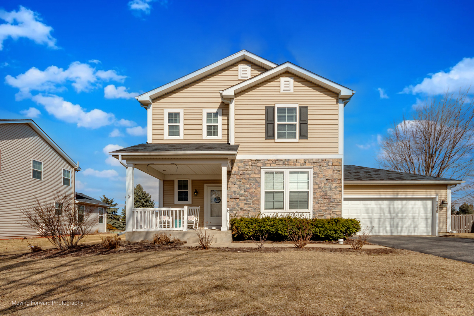 25420 Springview Court Plainfield, IL 60586 - Photo 1 of 26 a front view of a house with a yard