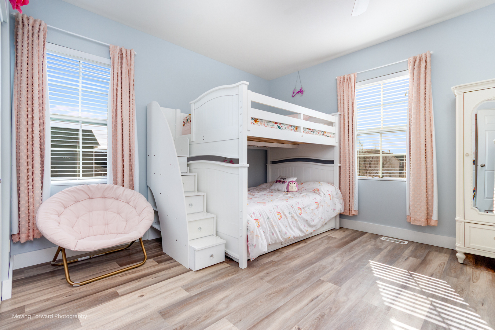 25420 Springview Court Plainfield, IL 60586 - Photo 17 of 26 a bedroom with a bed and wooden floor