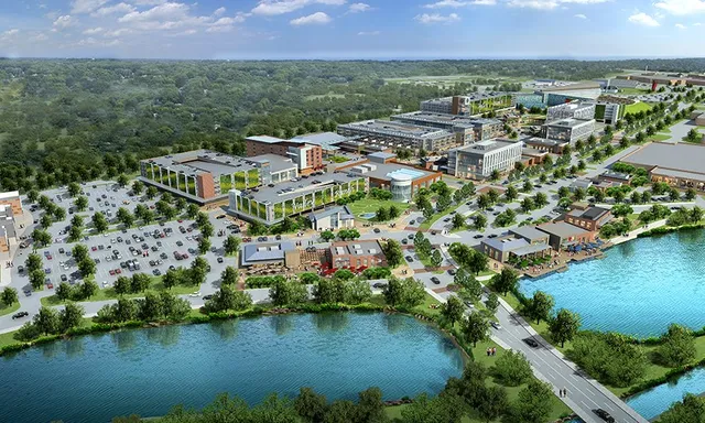 a building outdoor space with patio furniture and glass door