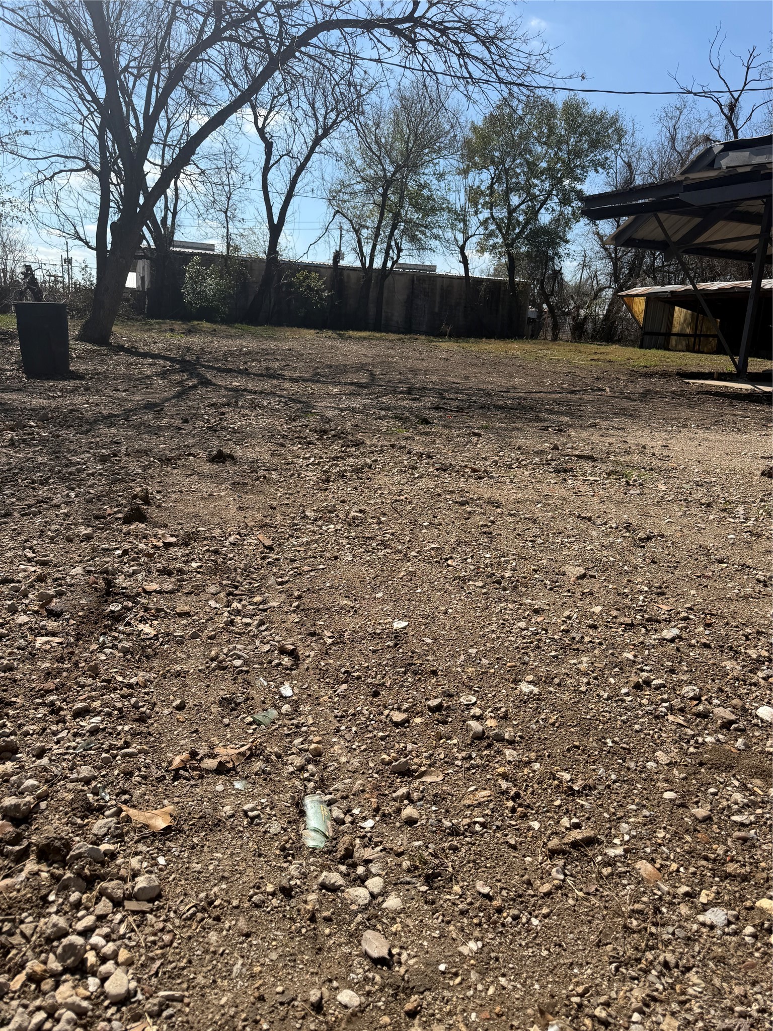 a view of outdoor space with deck and trees