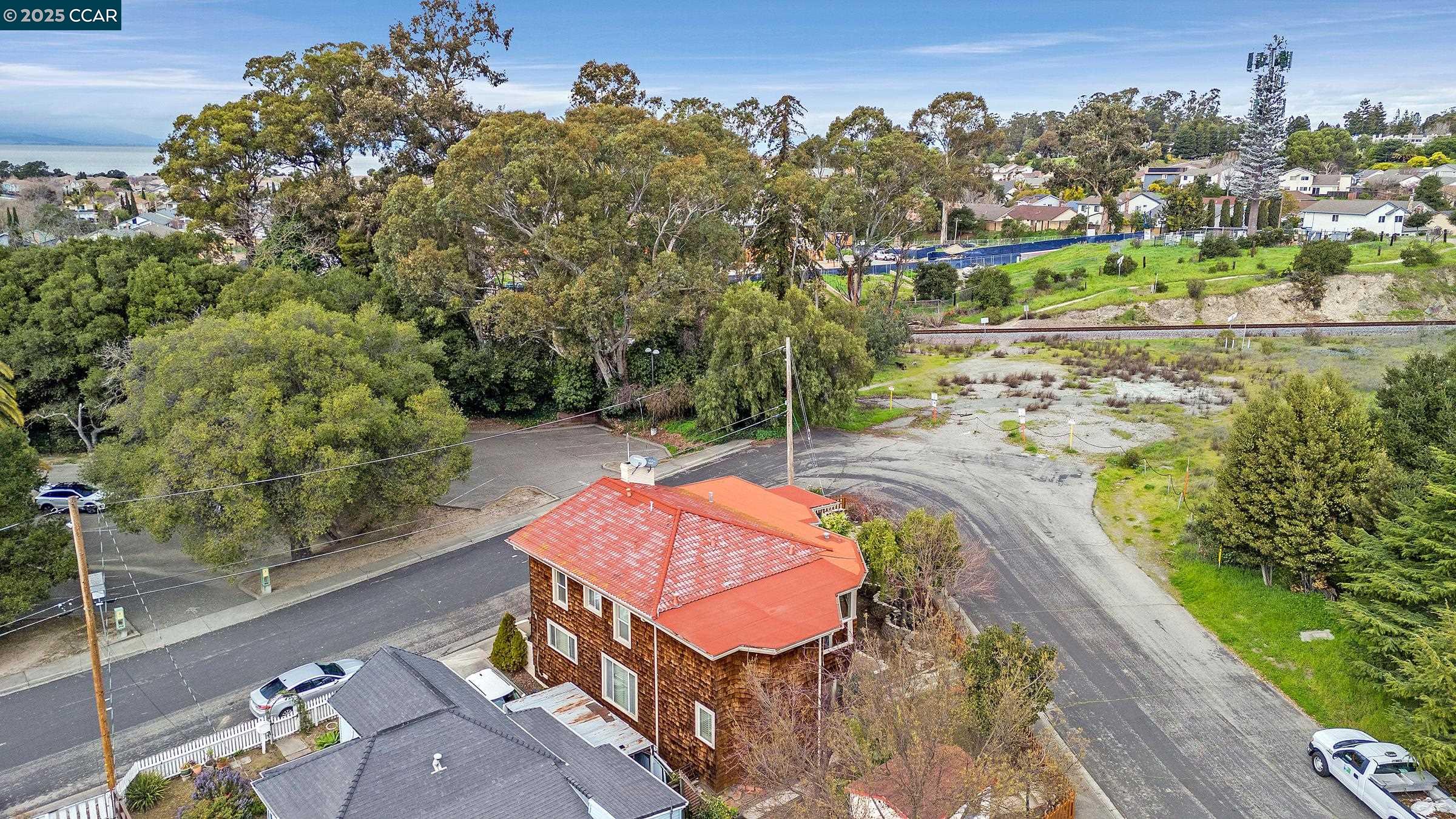 2581 Charles Avenue Pinole, CA 94564 - Photo 43 of 50 an aerial view of a house with a yard basket ball court and outdoor seating