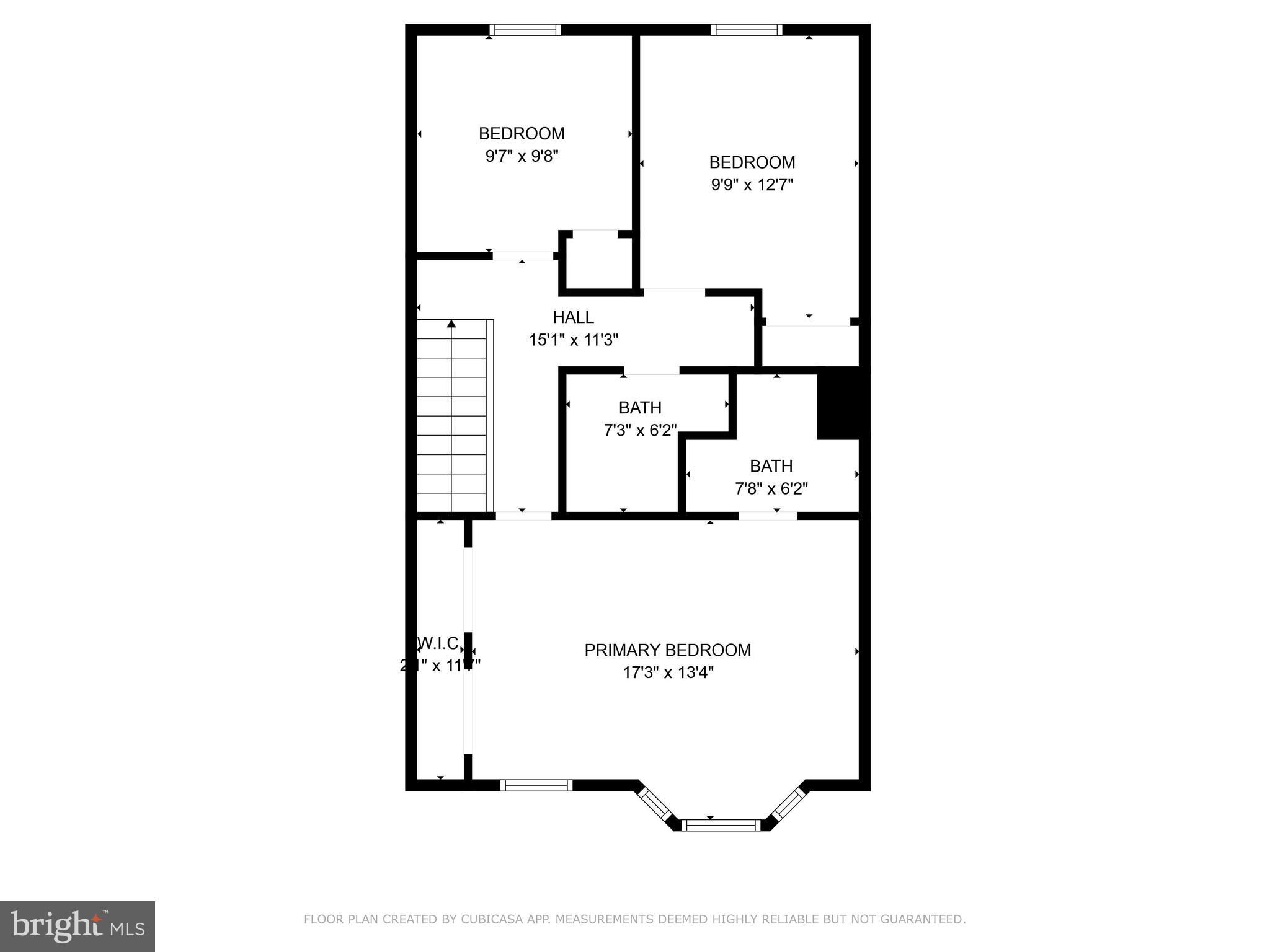 7804 Wintercress Lane Springfield, VA 22152 - Photo 63 of 64 Upper level floor plan
