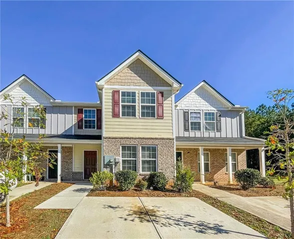 a front view of a house
