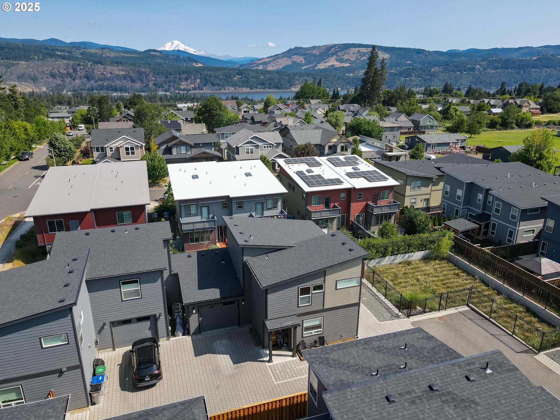 1221 30th Street Hood River, OR 97031 - Photo 5 of 46 an aerial view of a house with a mountain