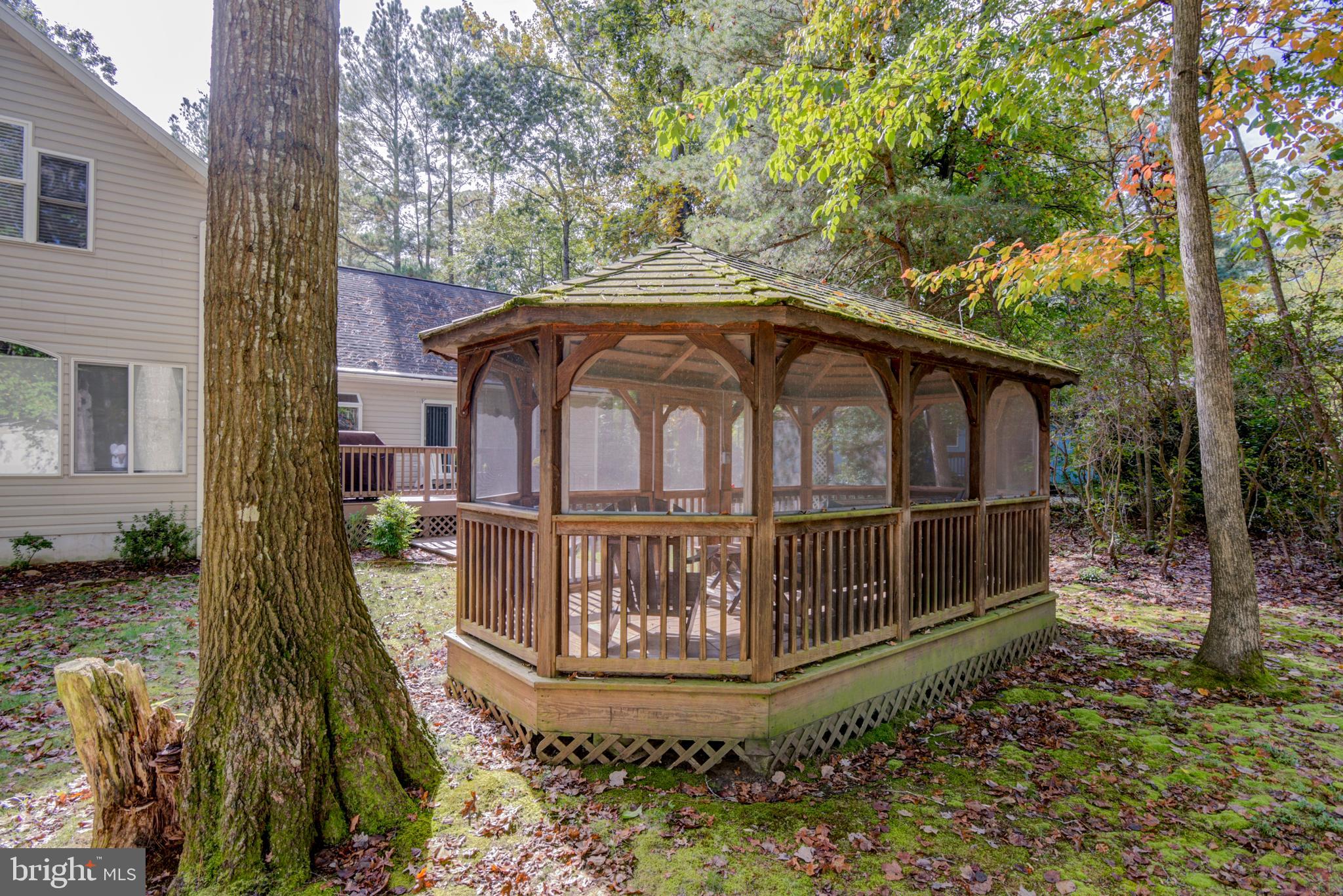 64 Windjammer Road Ocean Pines, MD 21811 - Photo 14 of 54 Gazebo with electric and ceiling fan.