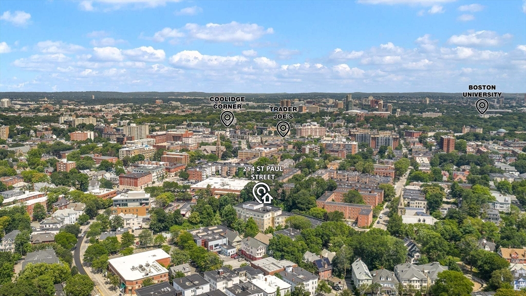 2-14 St Paul Street, Unit 311 Brookline, MA 02446 - Photo 21 of 29 an aerial view of a city