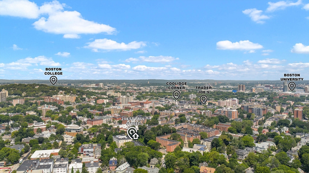 2-14 St Paul Street, Unit 311 Brookline, MA 02446 - Photo 25 of 29 an aerial view of a city