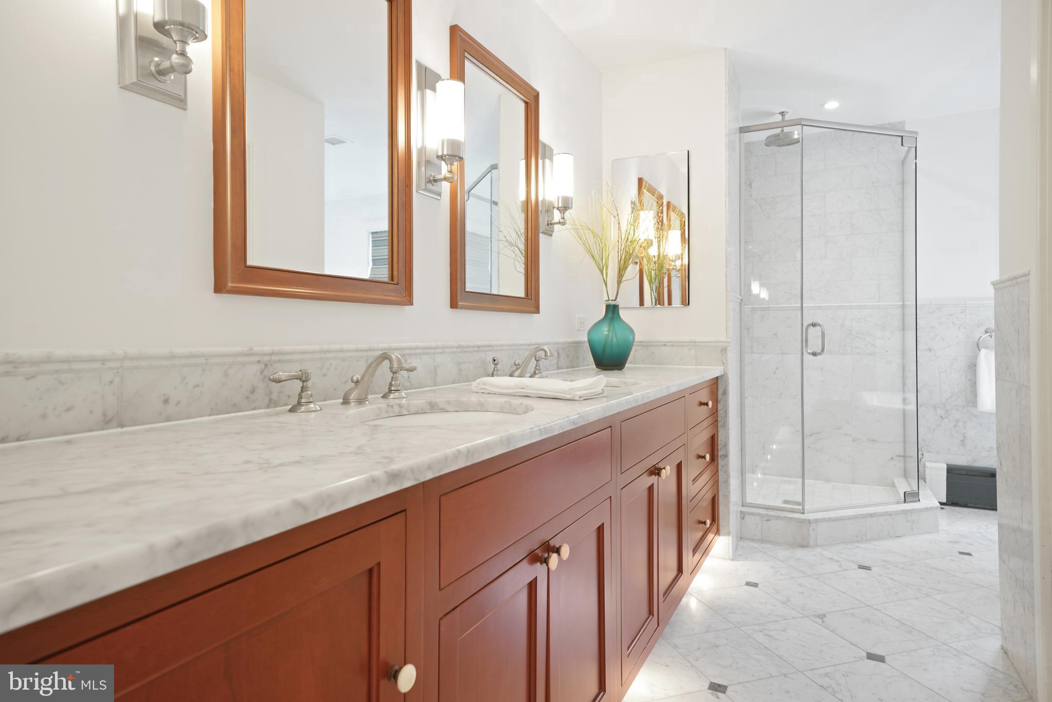 350 State Road Princeton, NJ 08540 - Photo 25 of 43 Master bathroom-dual sinks and long counter.