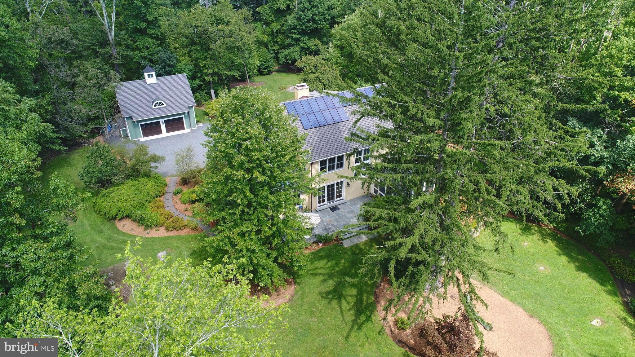 350 State Road Princeton, NJ 08540 - Photo 40 of 43 Aerial showing garage/studio & main house..