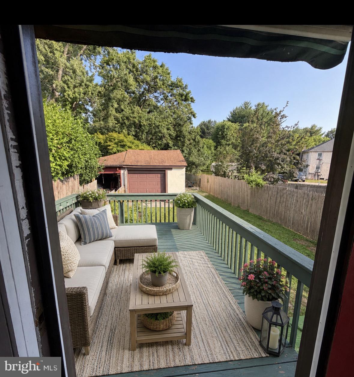 555 Northbrook Road West Chester, PA 19382 - Photo 16 of 18 Deck with Retractable Awning
