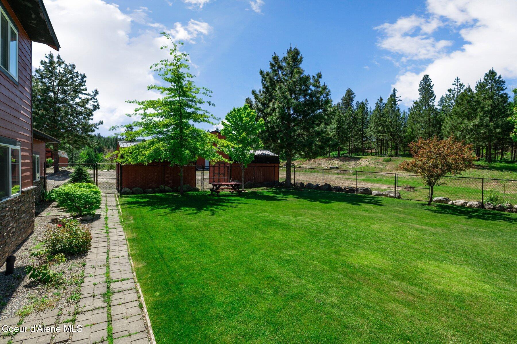 2902 Jewel Lake Road Sagle, ID 83860 - Photo 41 of 51 Fenced in Backyard