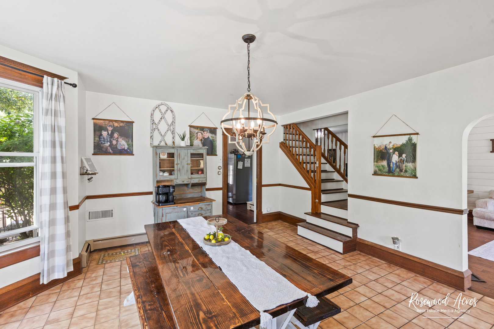 1375 East 16th Road Streator, IL 61364 - Photo 5 of 18 a room with lots of wooden furniture and a chandelier