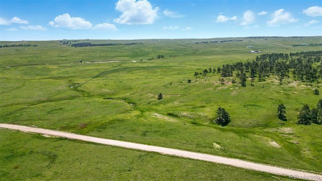 a view of an ocean from a yard