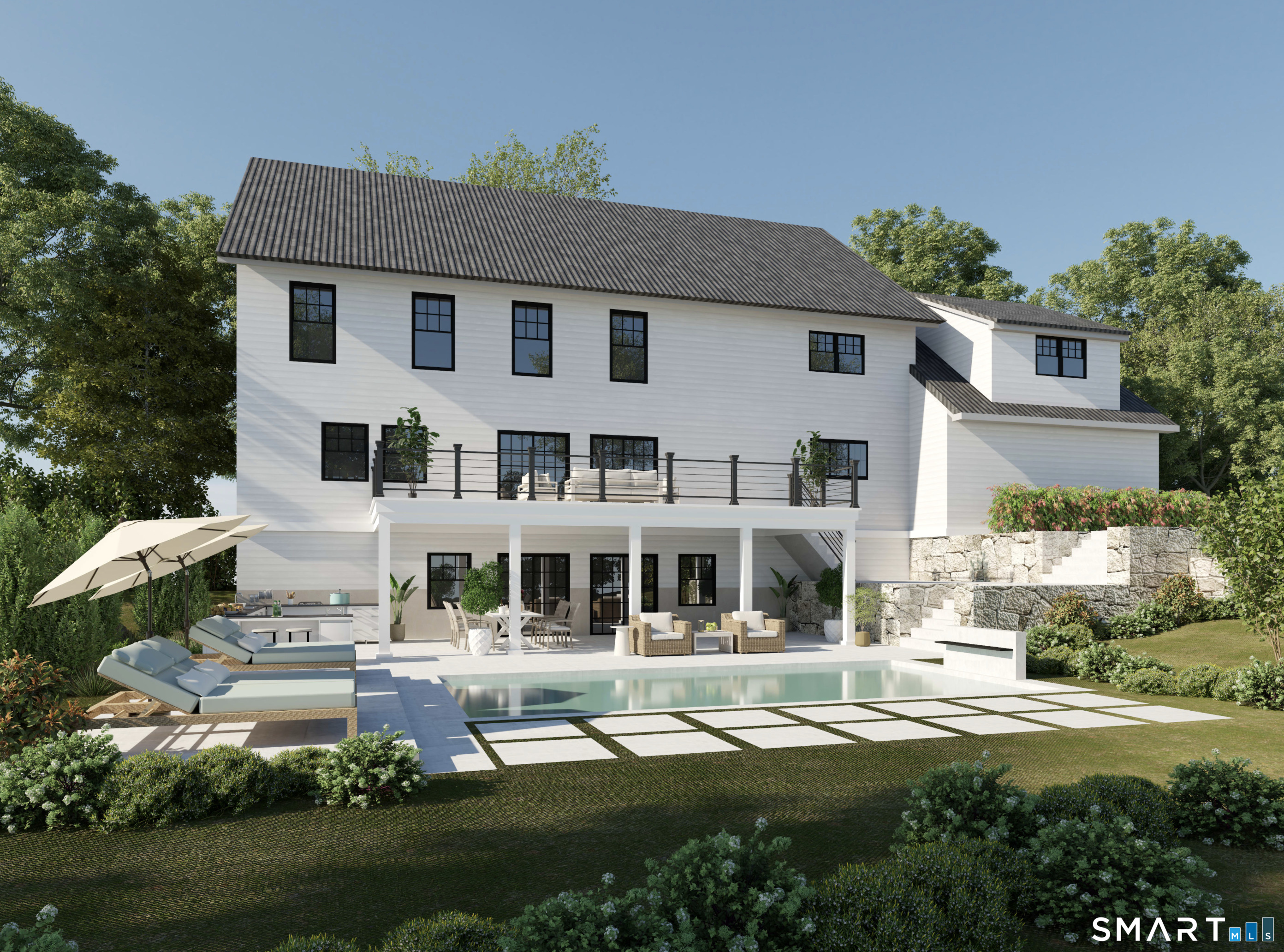 13 Terhune Drive Westport, CT 06880 - Photo 1 of 28 a front view of a house with a yard