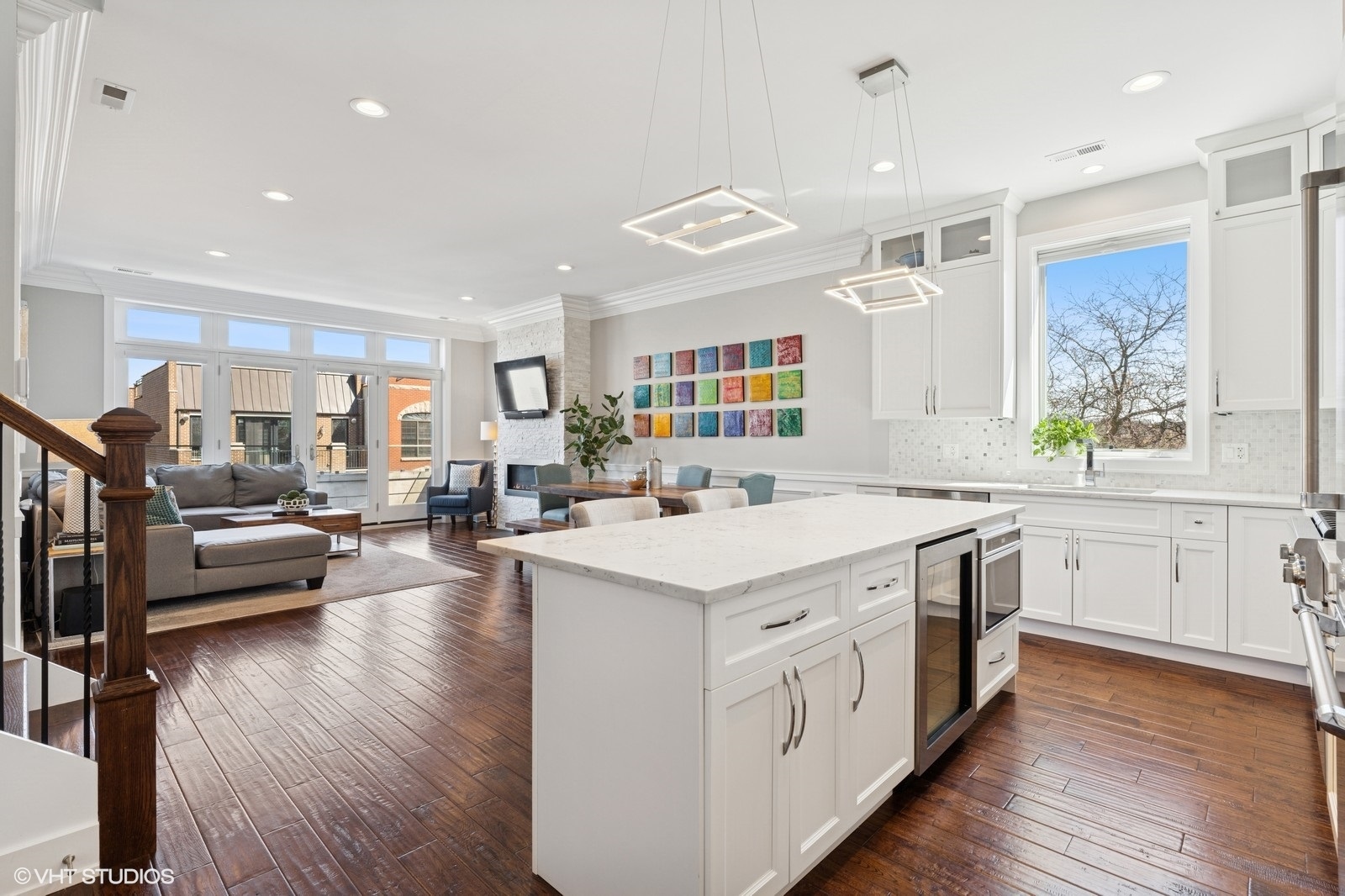Undisclosed Address Chicago, IL 60657 - Photo 7 of 27 a open kitchen with stainless steel appliances granite countertop a lot of counter space and wooden floors