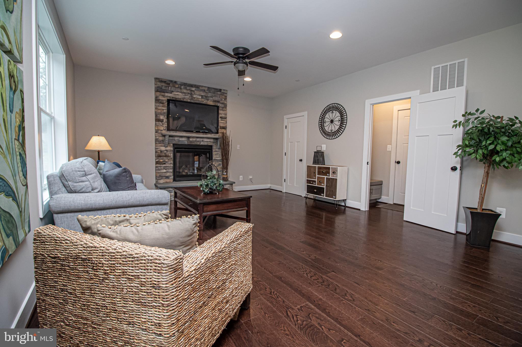 33 Chrisba Road Severna Park, MD 21146 - Photo 14 of 44 Gas Fireplace with Raised Hearth