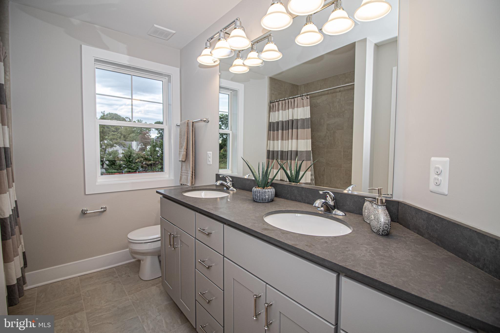 33 Chrisba Road Severna Park, MD 21146 - Photo 19 of 44 This Hall Bath is Perfection with Double Sinks!
