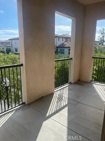 a view of a balcony