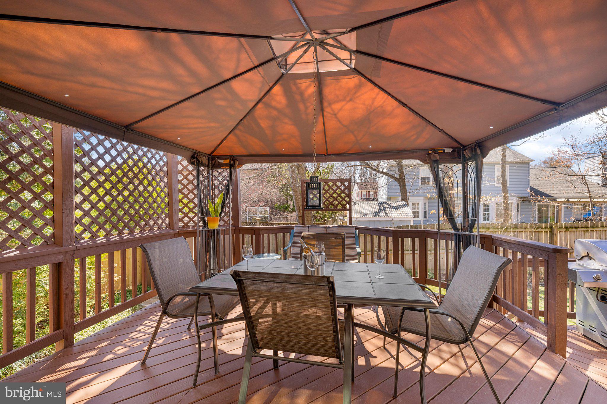 9715 Biggers Road Burke, VA 22015 - Photo 37 of 55 Entertain on the 2 level deck with awning