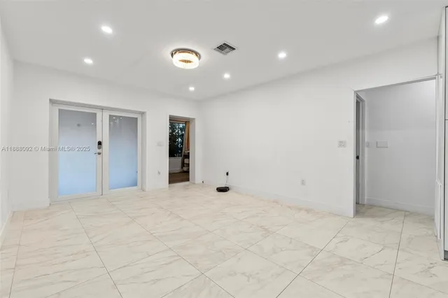 a view of an empty room