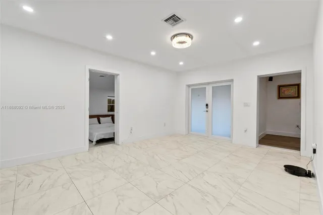 a view of an empty room